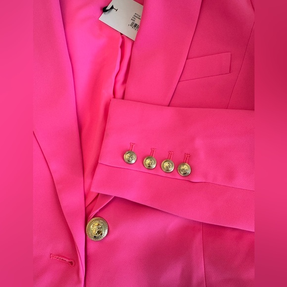 Retrofete Kristen Blazer Jacket Hyper Pink XS NWT - Picture 14 of 14